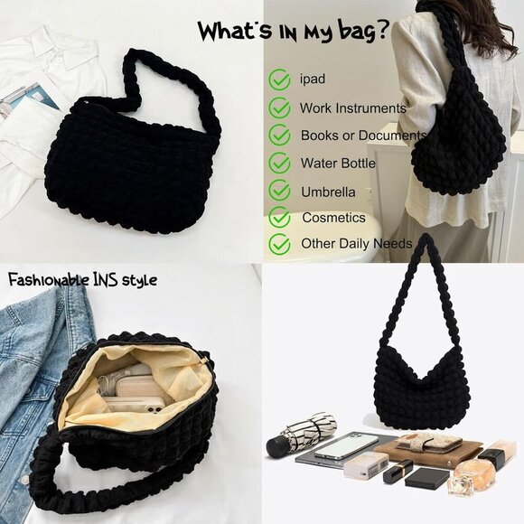 Foldable Travel Bag Nylon Lightweight Tote Large Capacity Daily Use - Picture 6 of 6